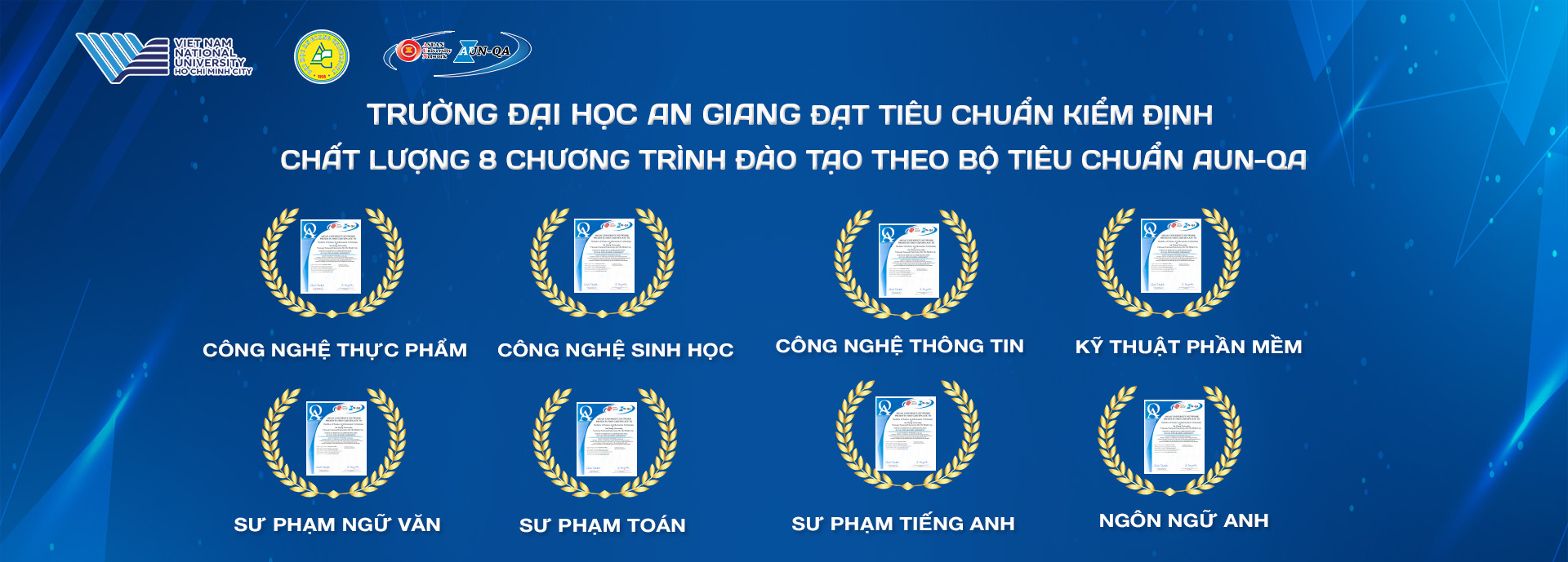 Đạt tiêu chuẩn kiểm định 8 chương trình đào tạo
